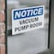 Signmission Vacuum Pump Room, 10 in W x Rectangle, Vinyl Decal OS-2PACK-NS-D-710-L-18858 - alternate 2